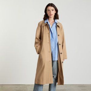 Everlane - The Gathered Drape Trench in Ash Brown - NWT!
